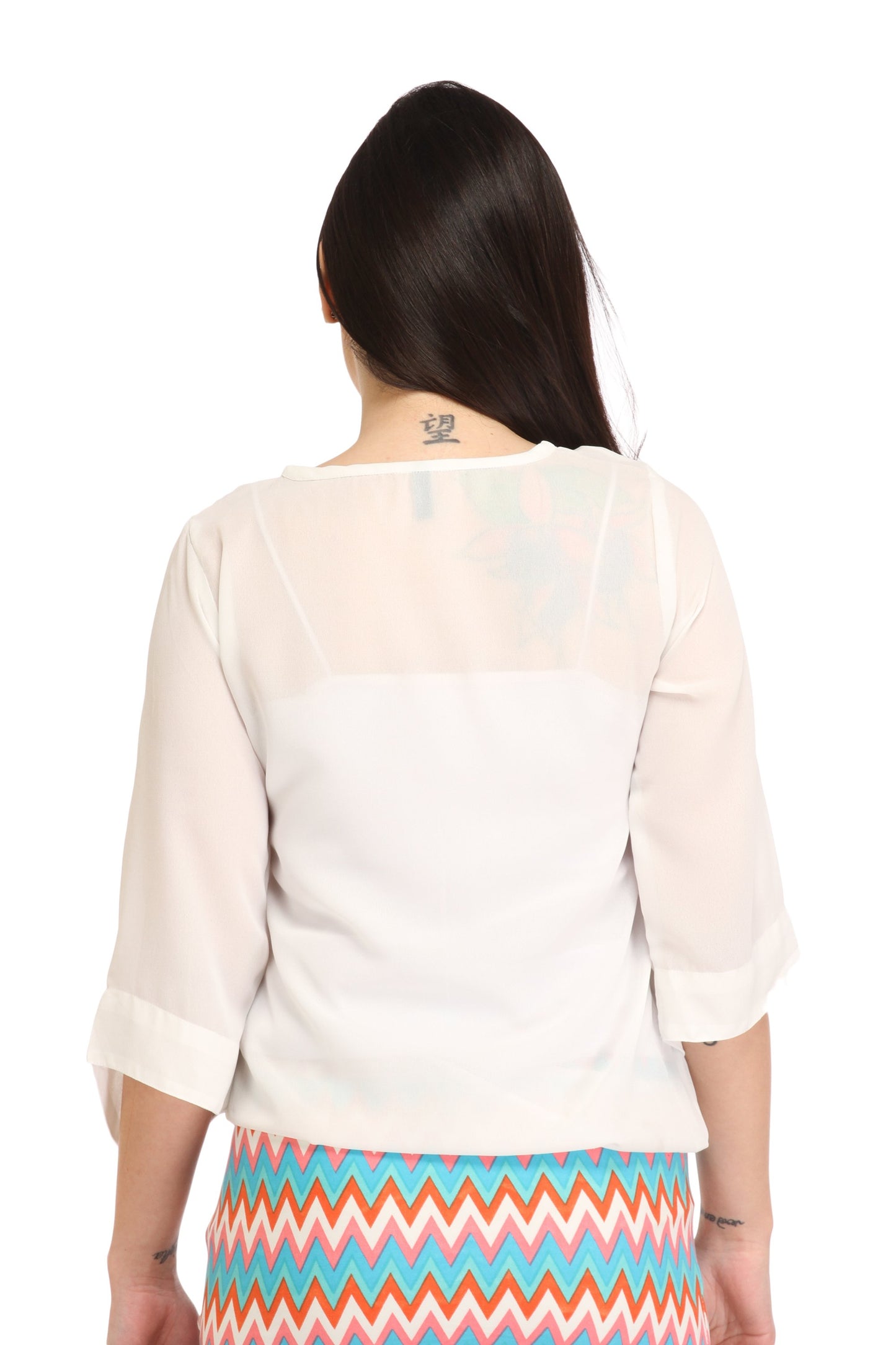 White Solid Top