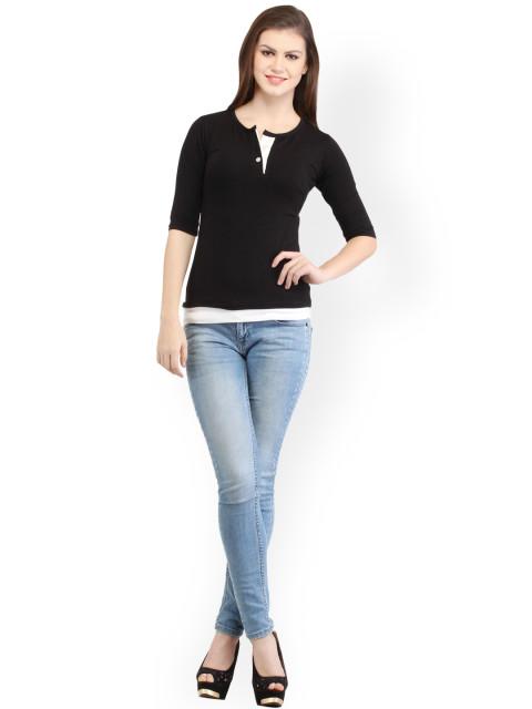 Black Solid Top