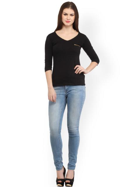 Black Solid Top