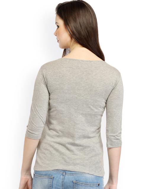 Grey Solid Top