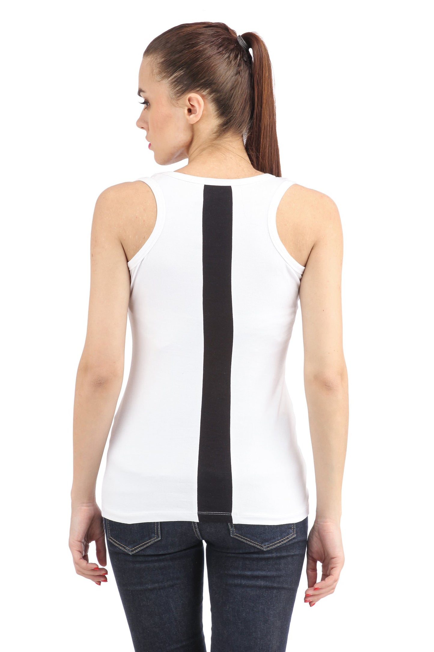 Sleeveless White Top