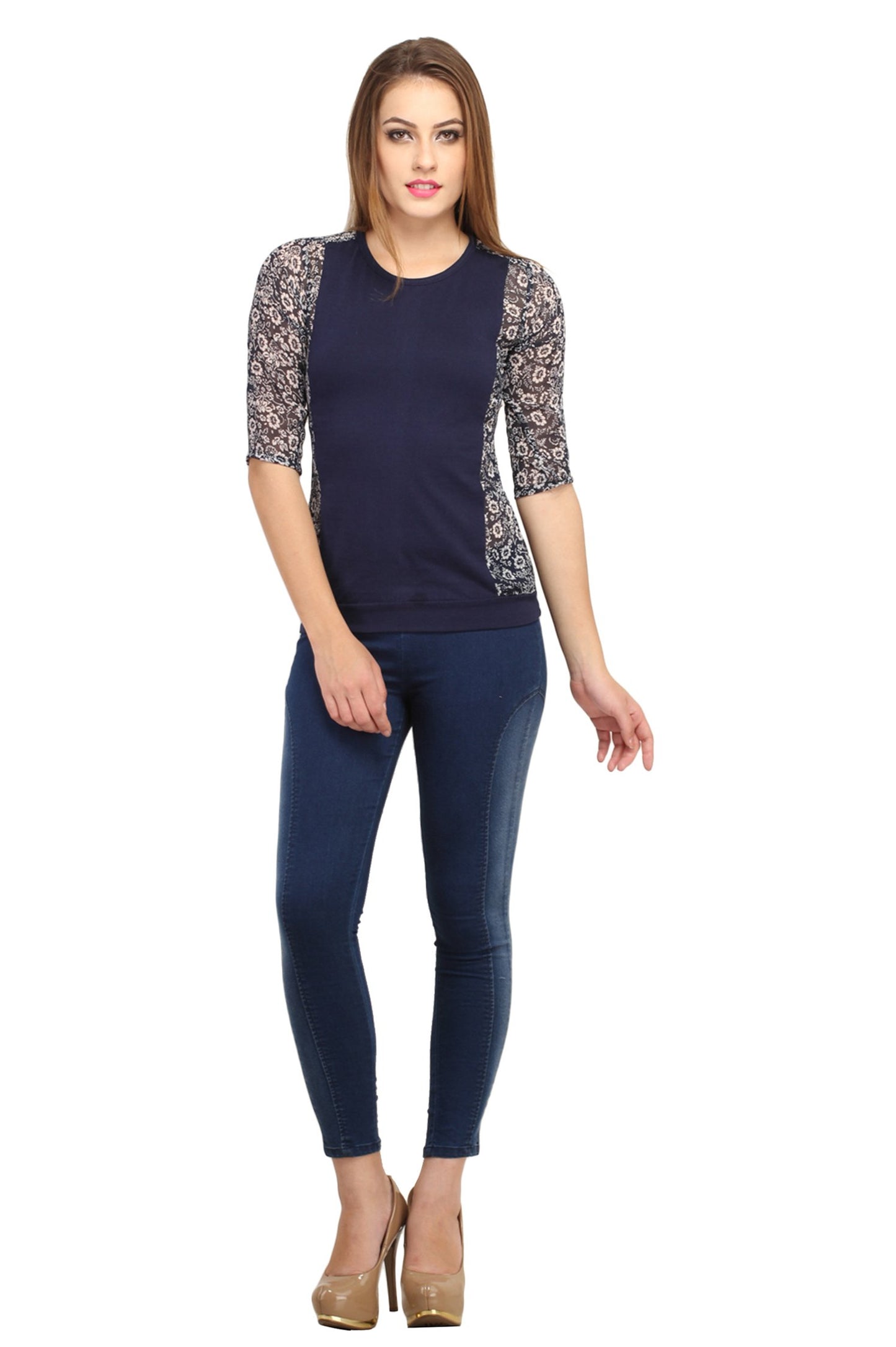 Cation Navy Top