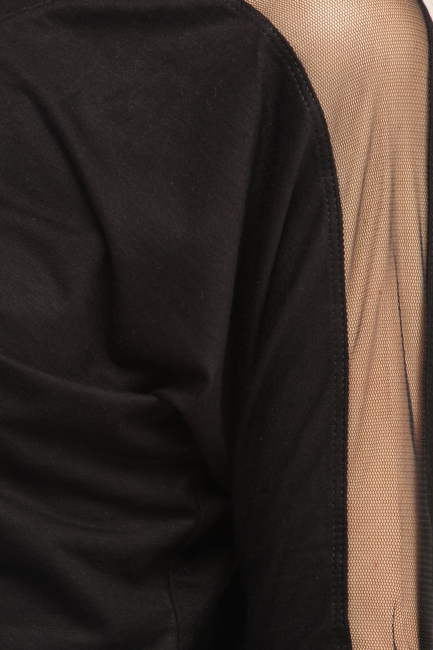 Cation Black Cotton Top