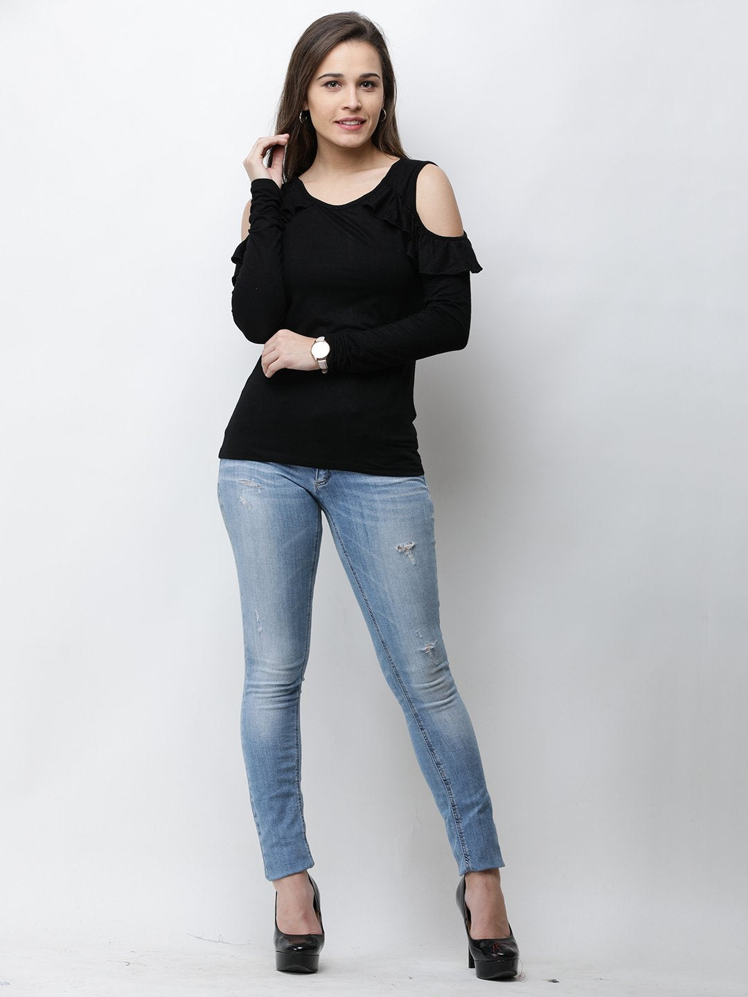 Black Solid Top