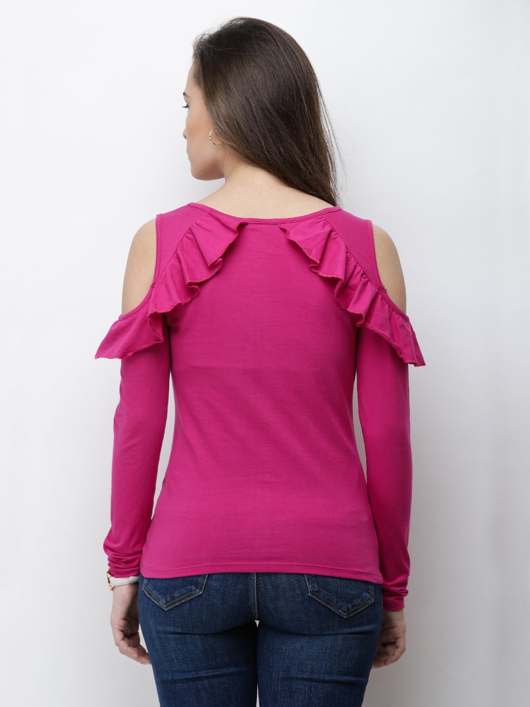 Magenta Solid Top