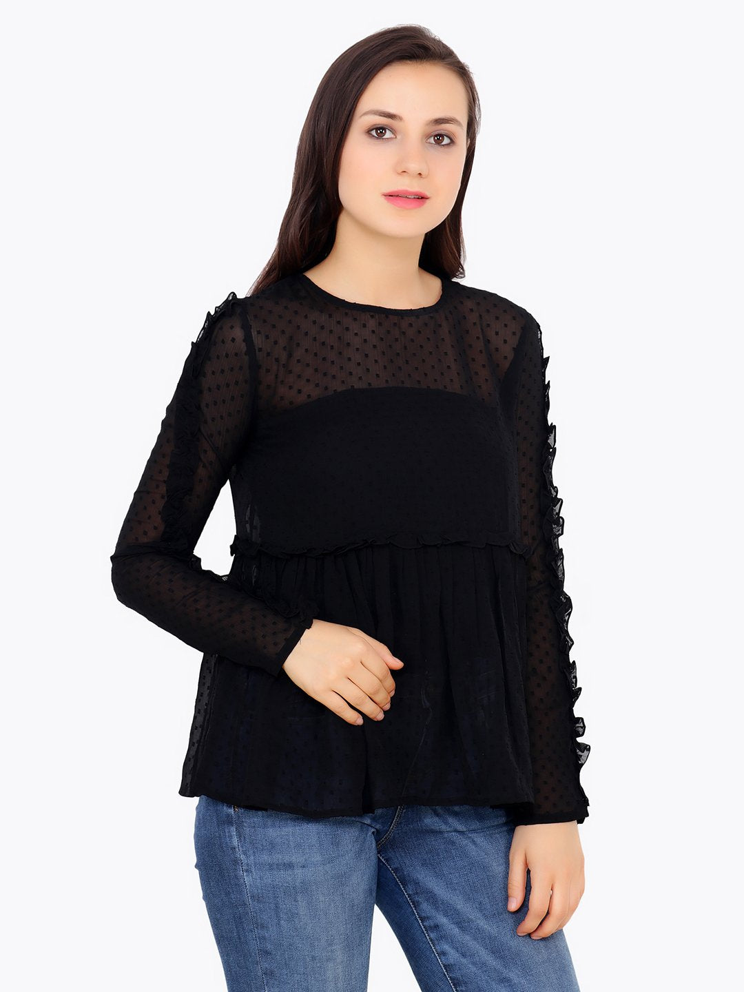 Black Solid Top