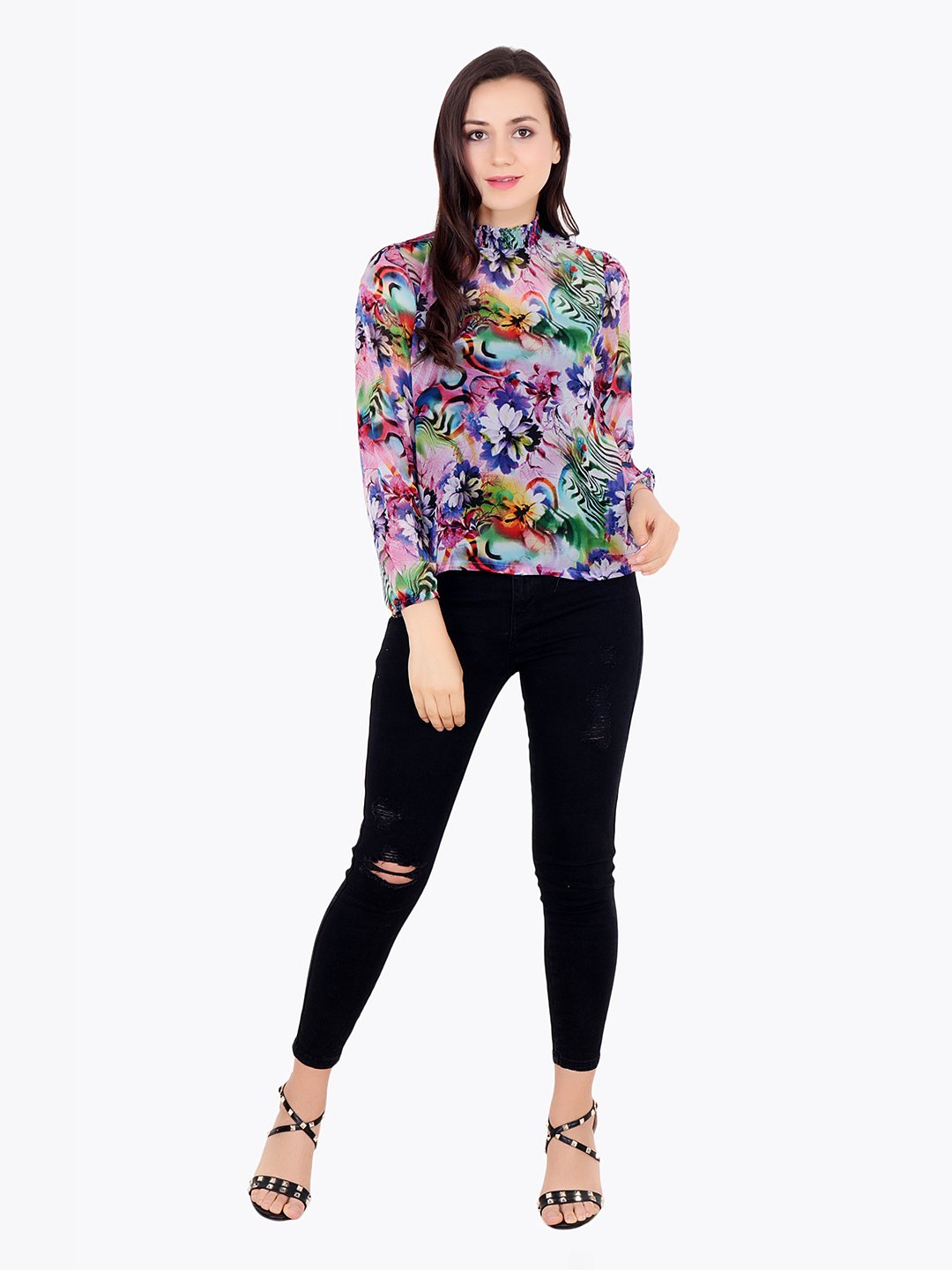 Multicolor Printed Top