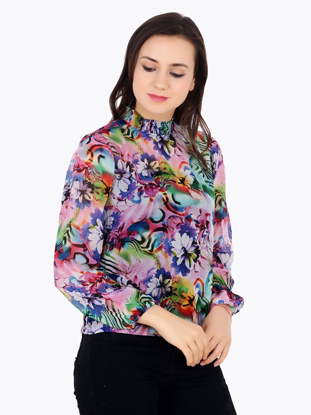 Multicolor Printed Top