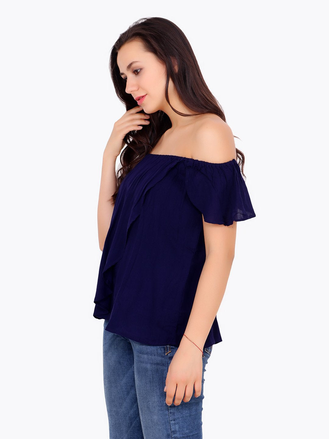 Navy Solid Top