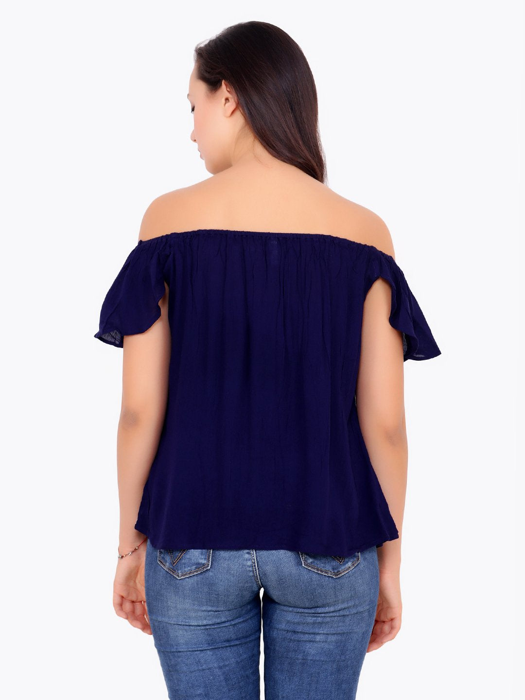 Navy Solid Top