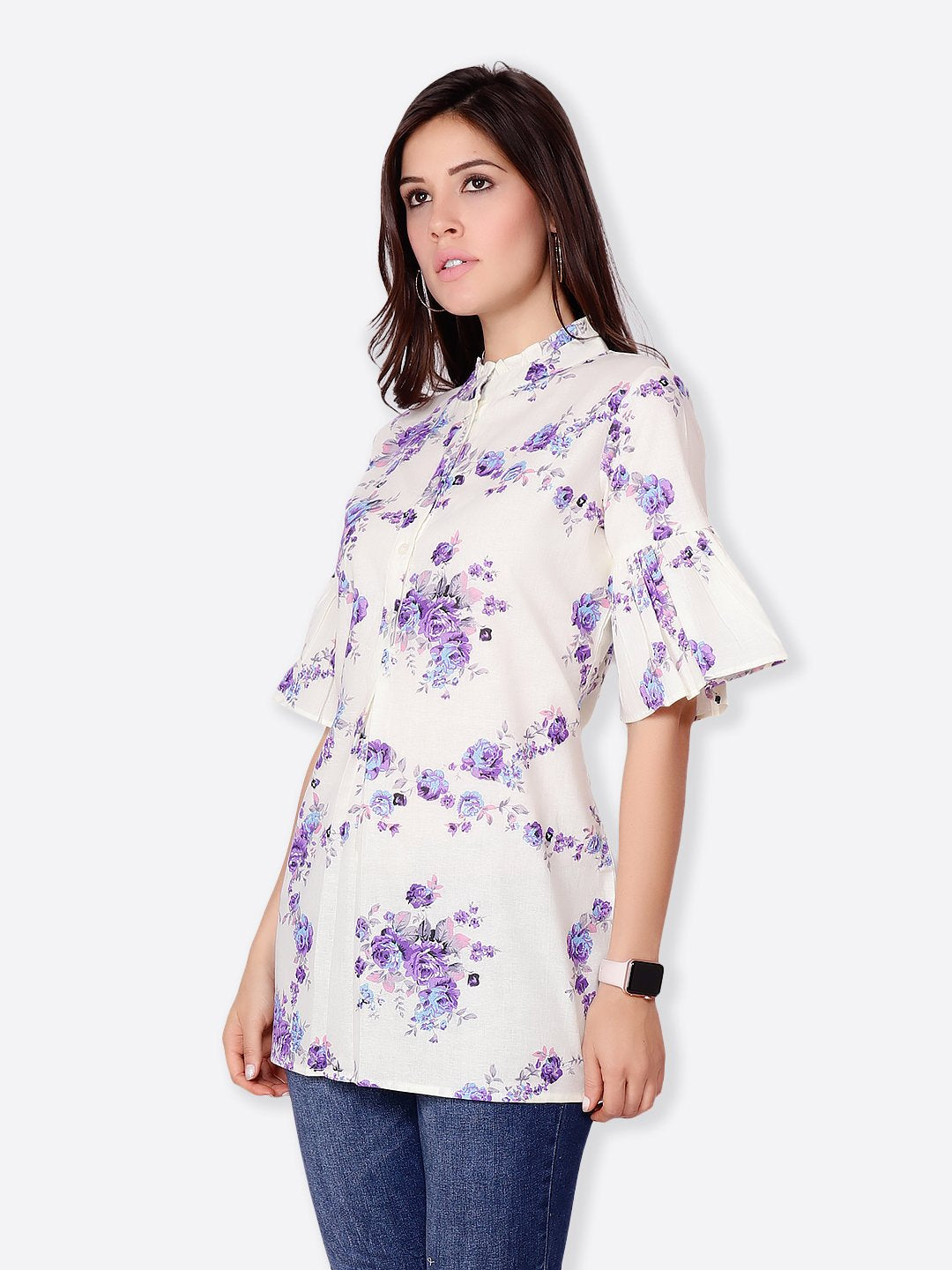 White Printed Tunic