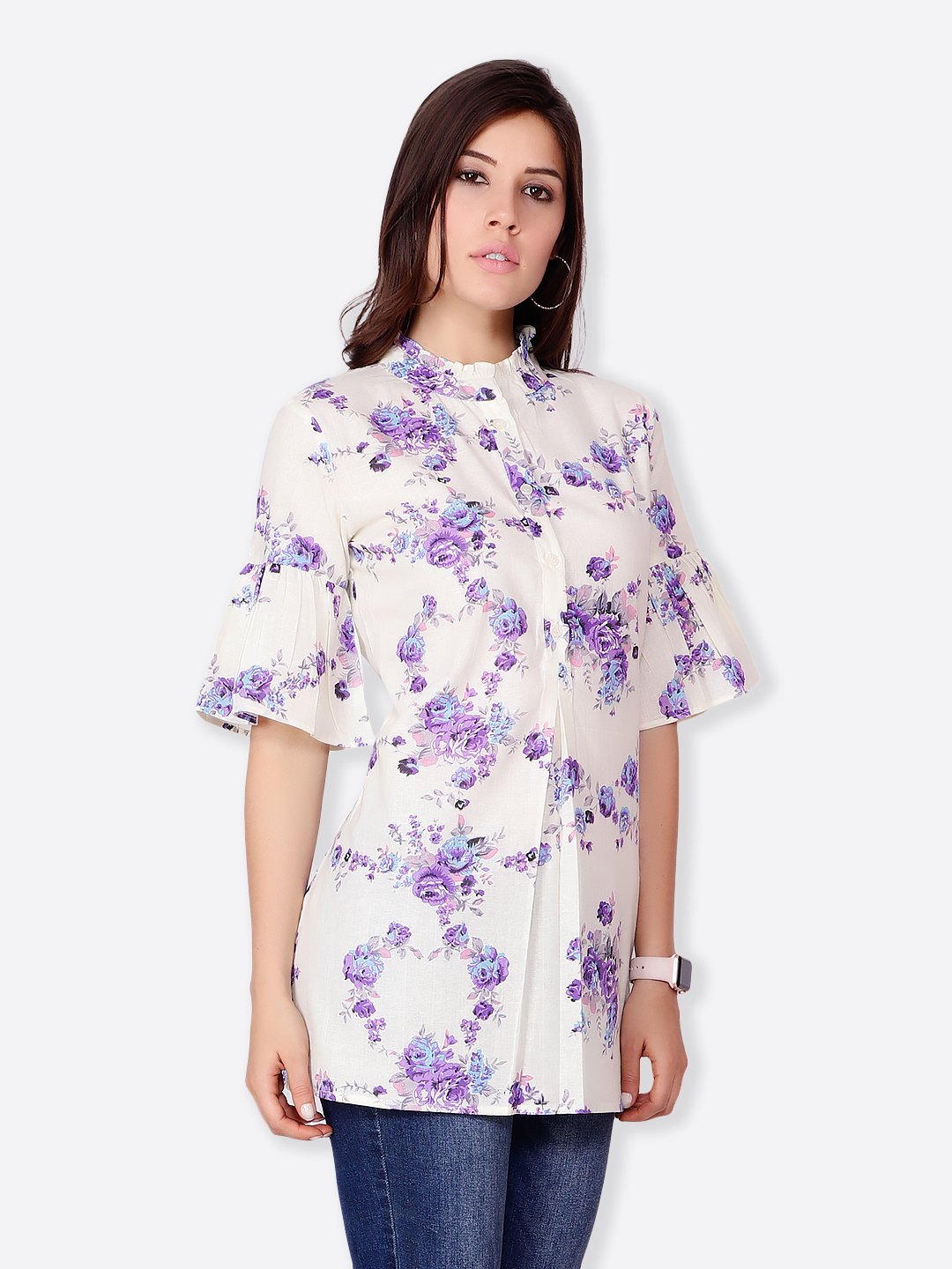 White Printed Tunic