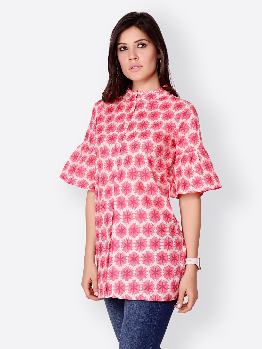 Pink Printed Tunic