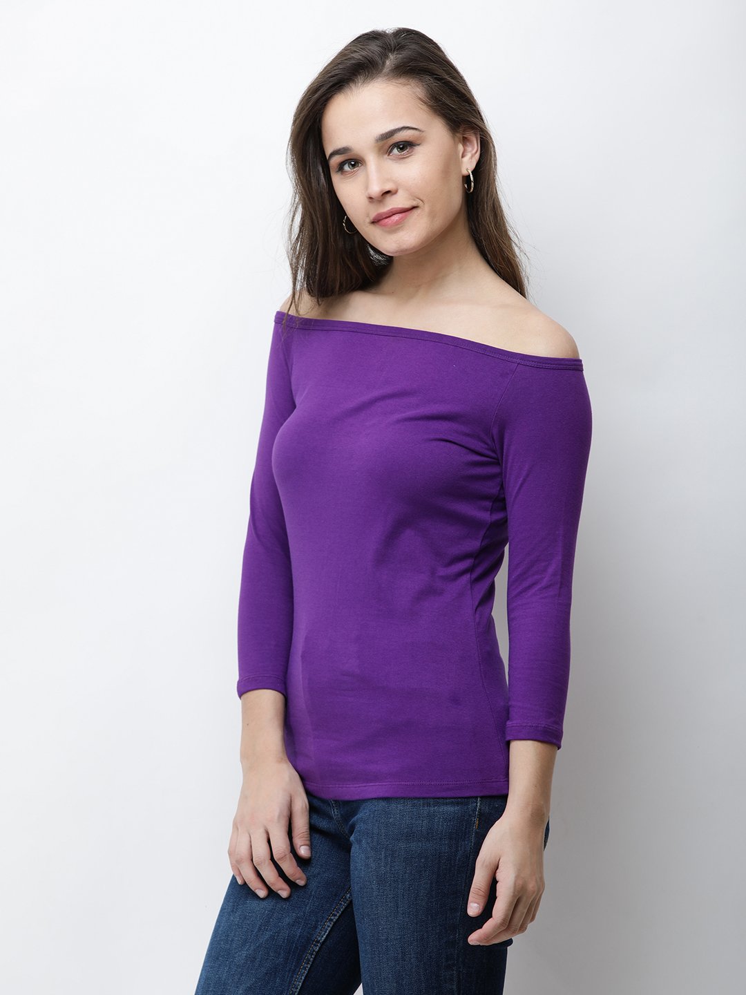 purple Solid Top