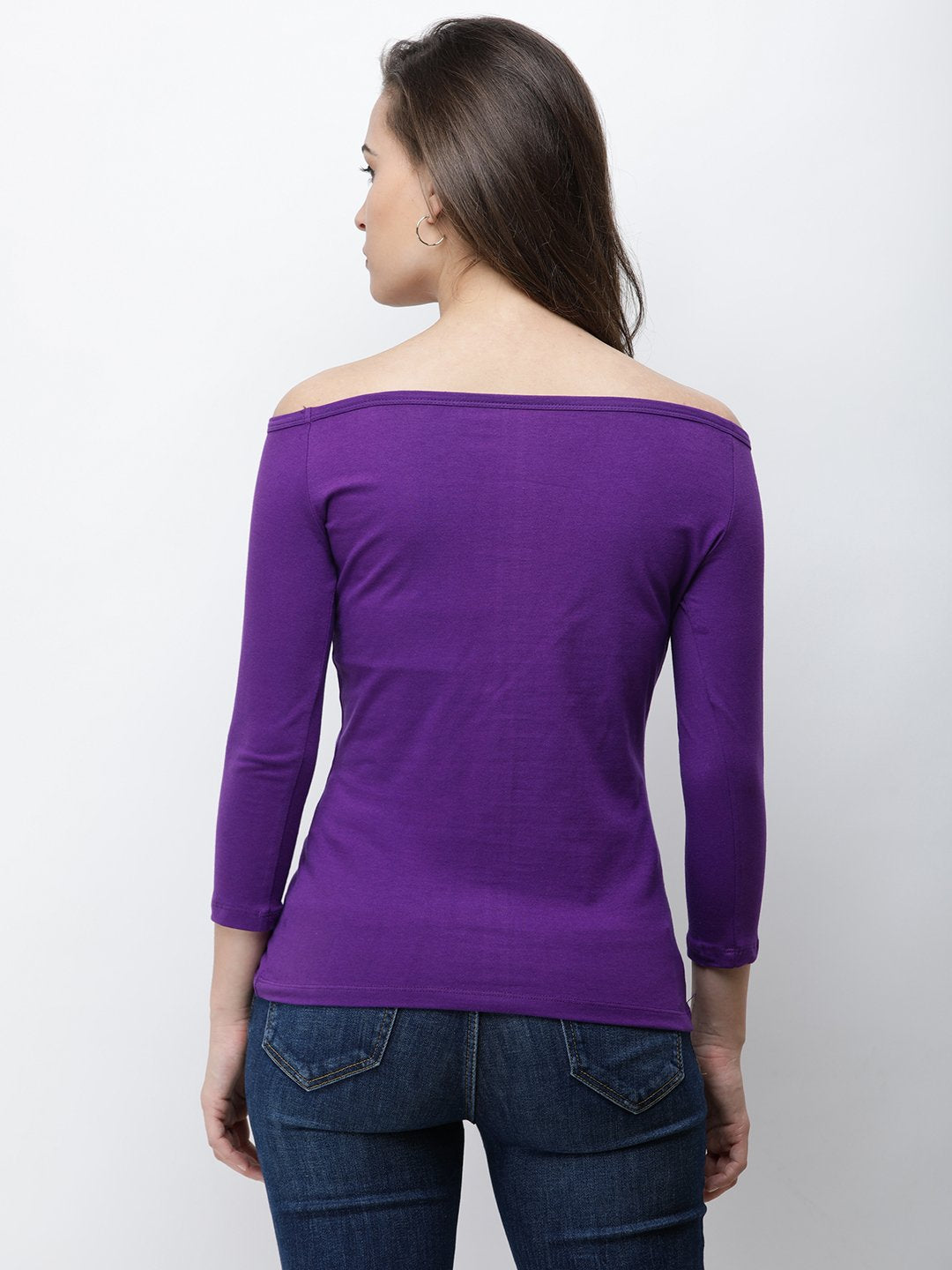 purple Solid Top