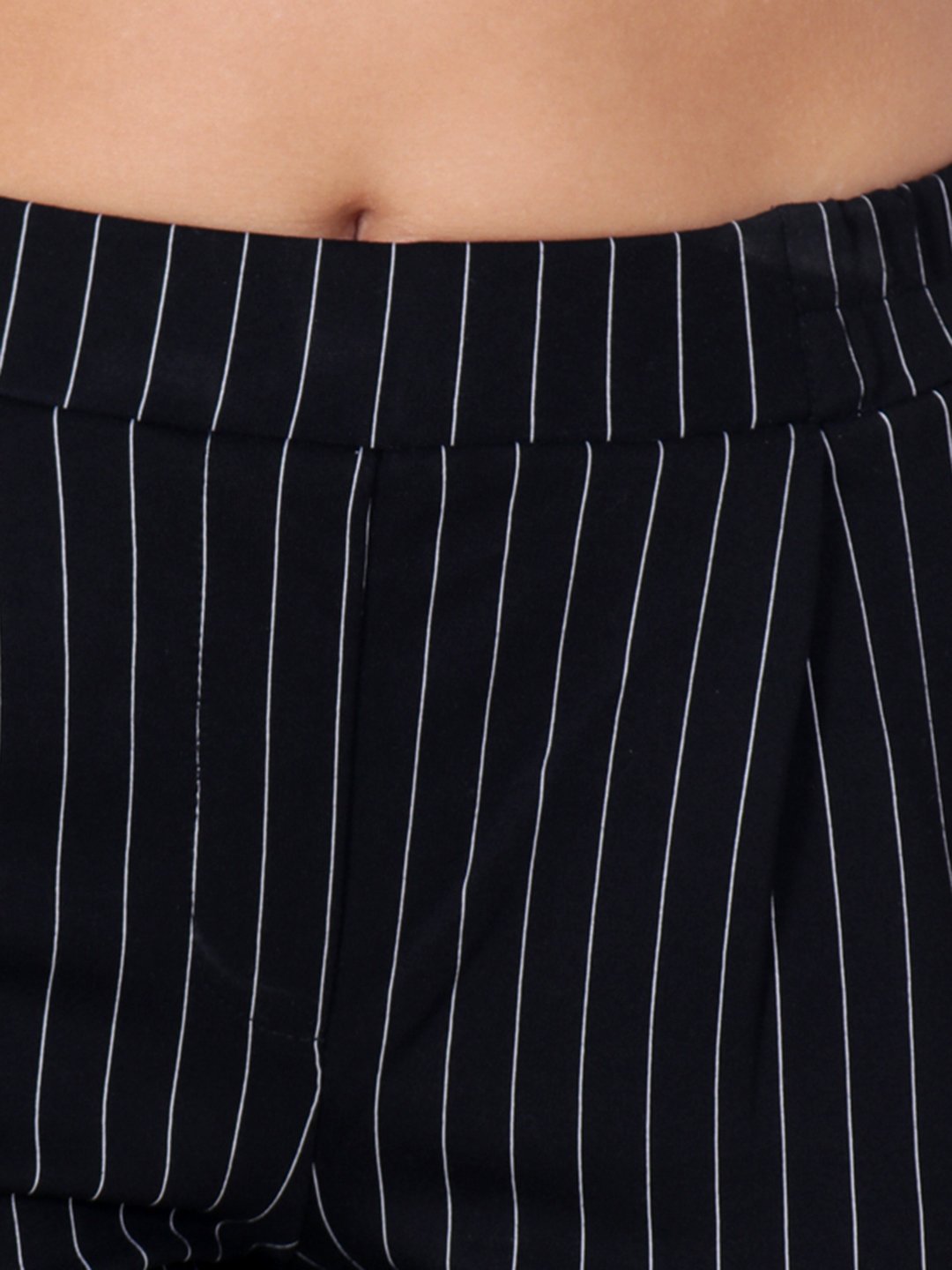 Black Striped Trousers