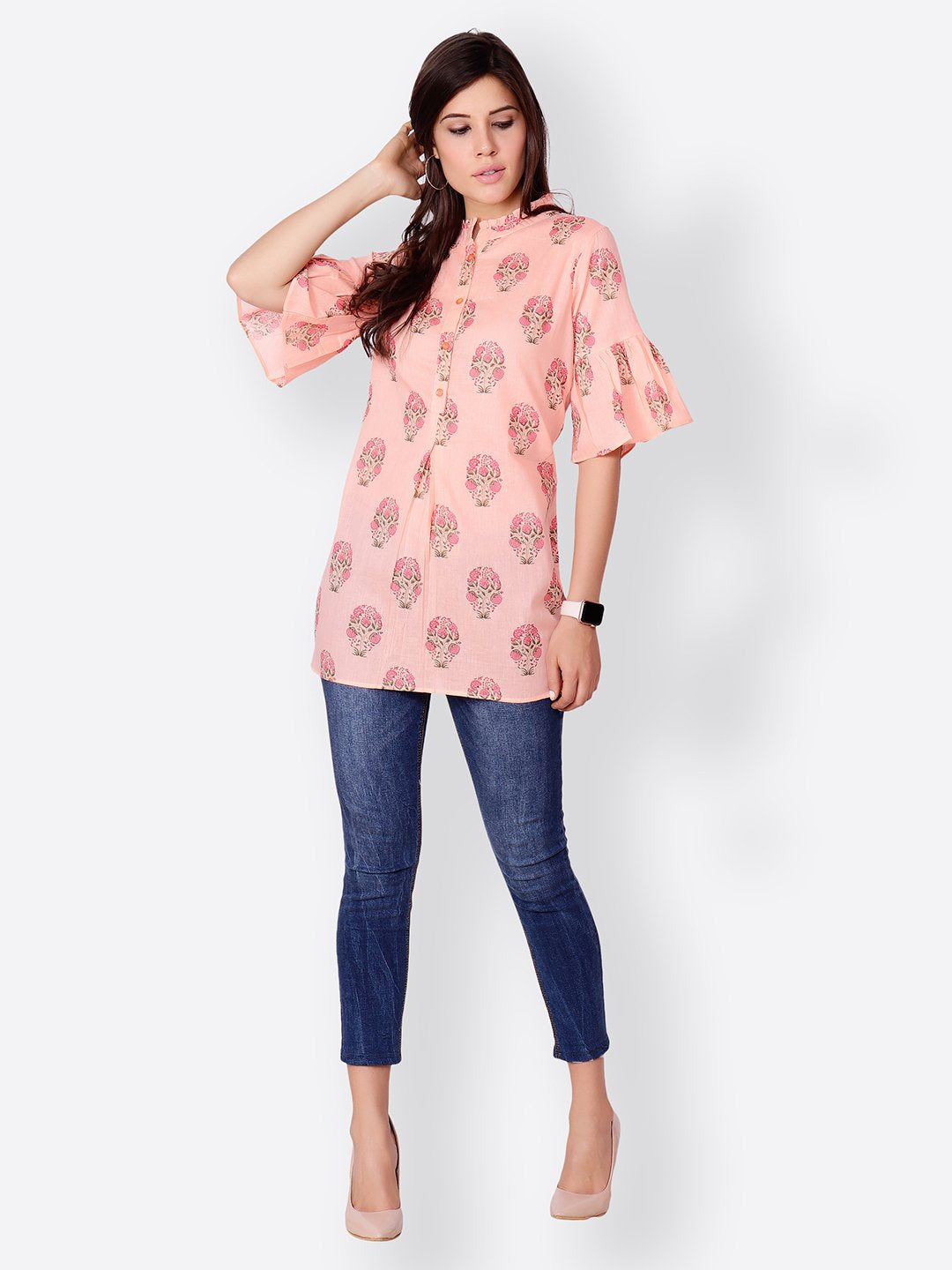 Cation Coral Printed Tunic