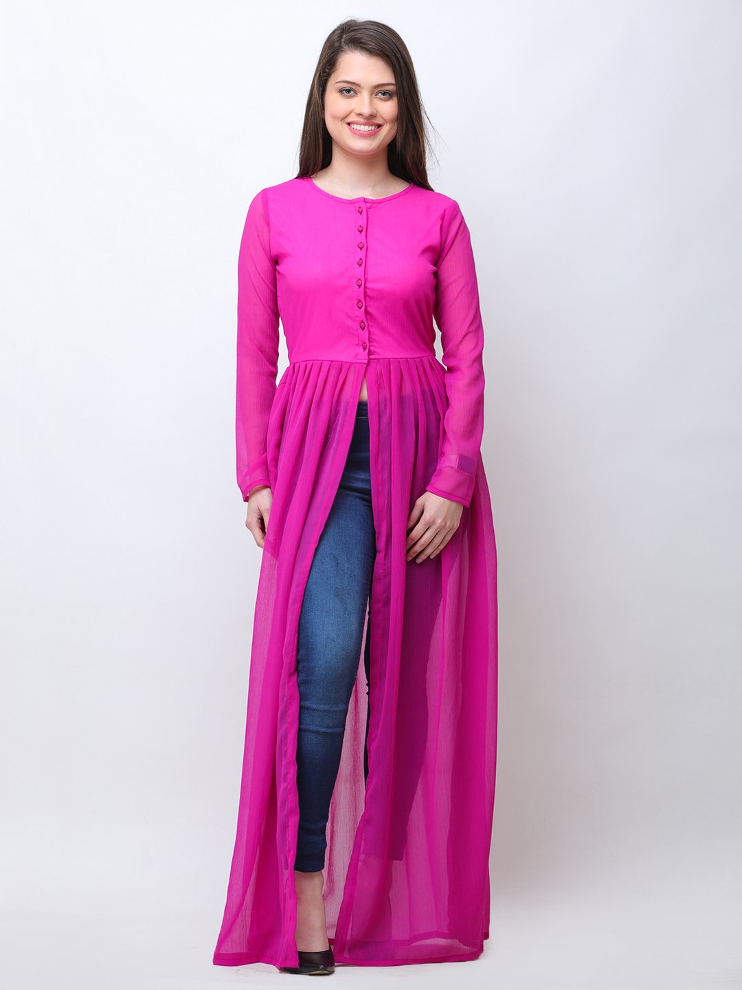 Magenta Solid Tunic