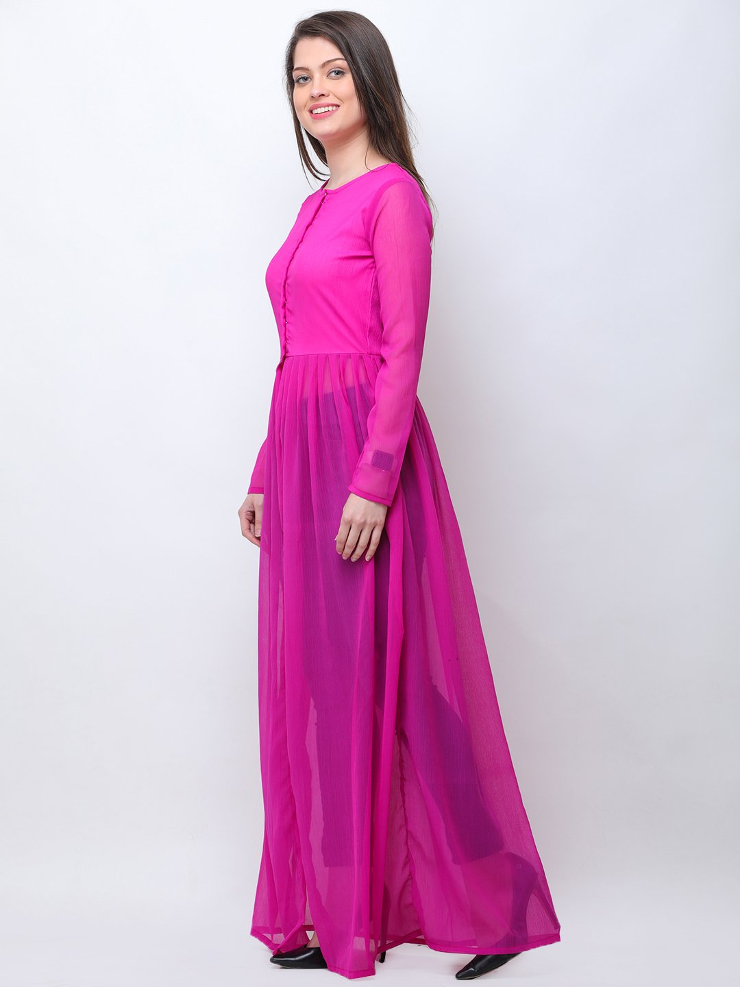 Magenta Solid Tunic