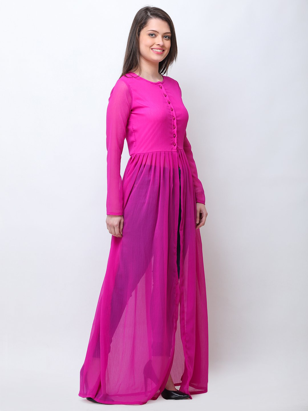 Magenta Solid Tunic