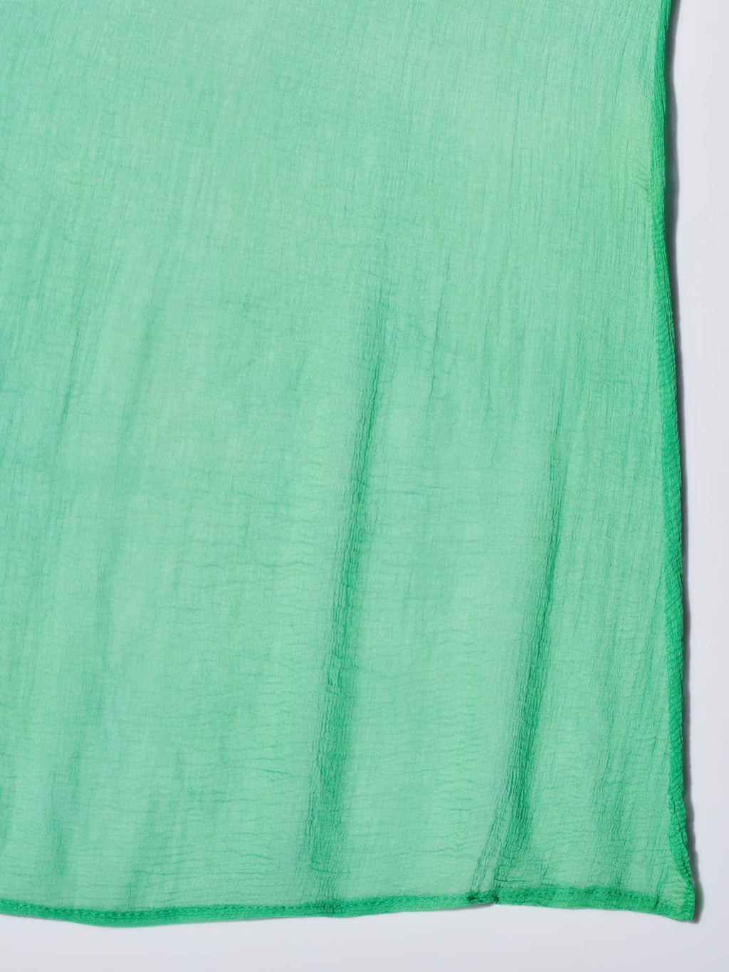 Verdant Visions: A Green Printed Kurti and Dupatta Set for Women | Hues of India