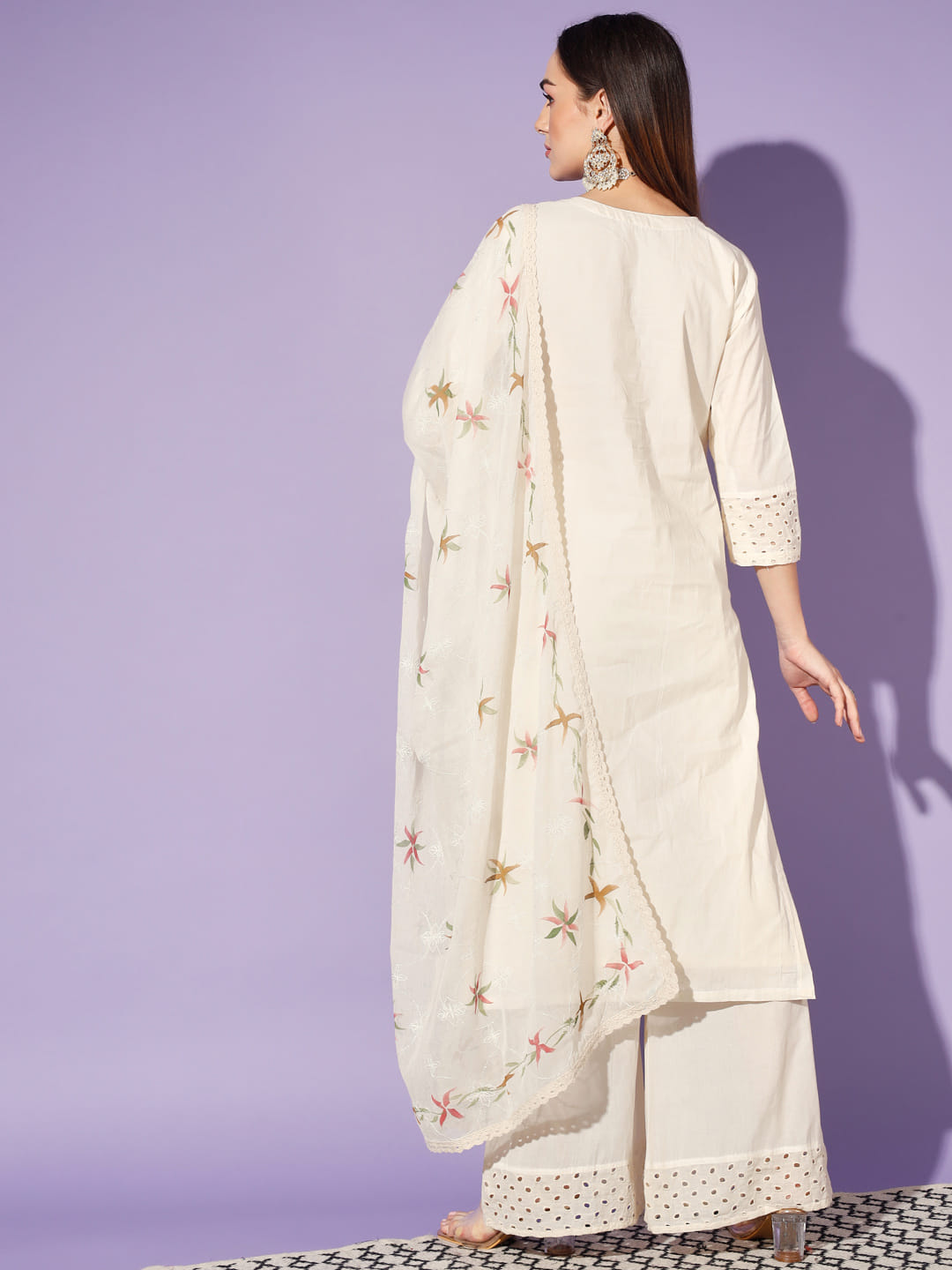 Cotton Dreams: A Cream-Colored 3-Piece Suit | Hues of India