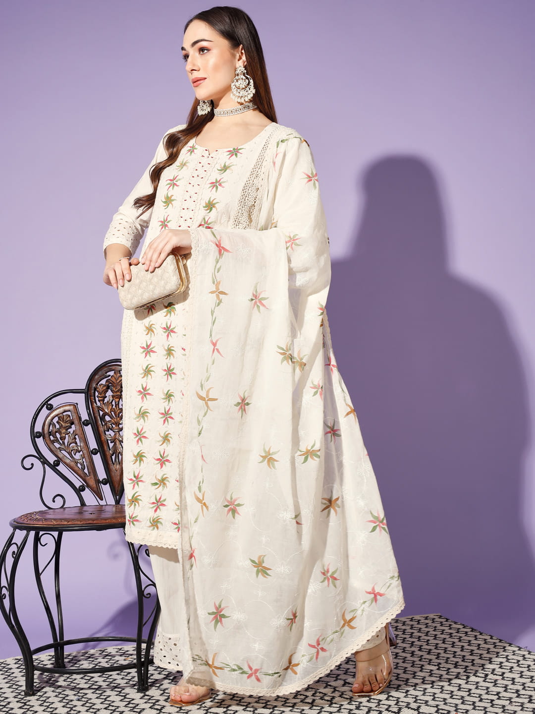 Cotton Dreams: A Cream-Colored 3-Piece Suit | Hues of India