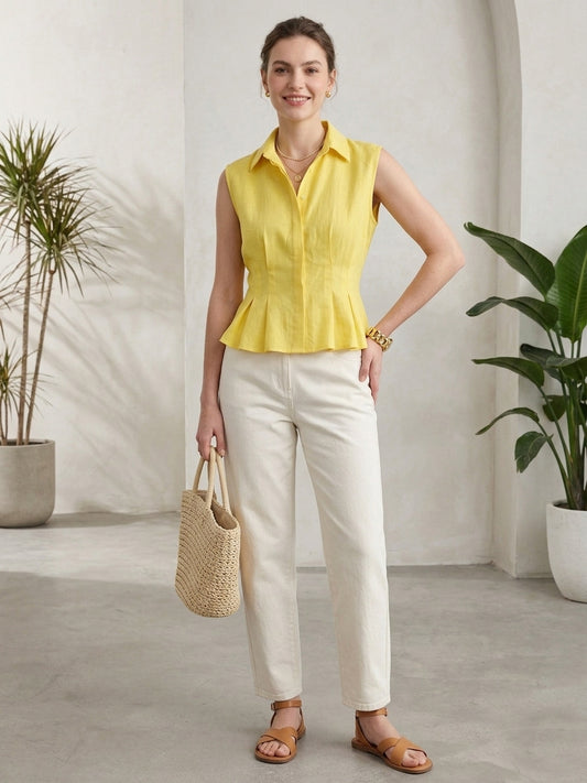 Yellow Cotton Shirt