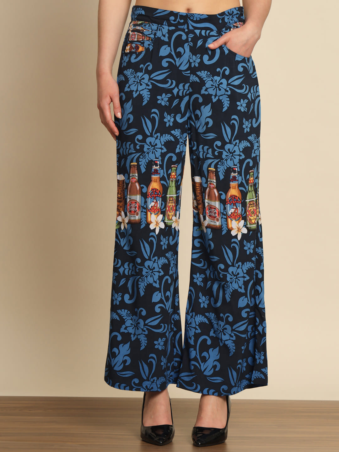 Azure Whispers: A Blue Printed Coord Set | Hues of India