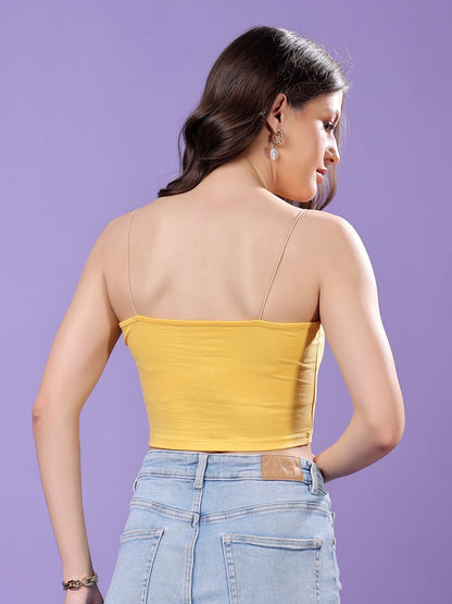 Cation Cotton Tank Crop Top