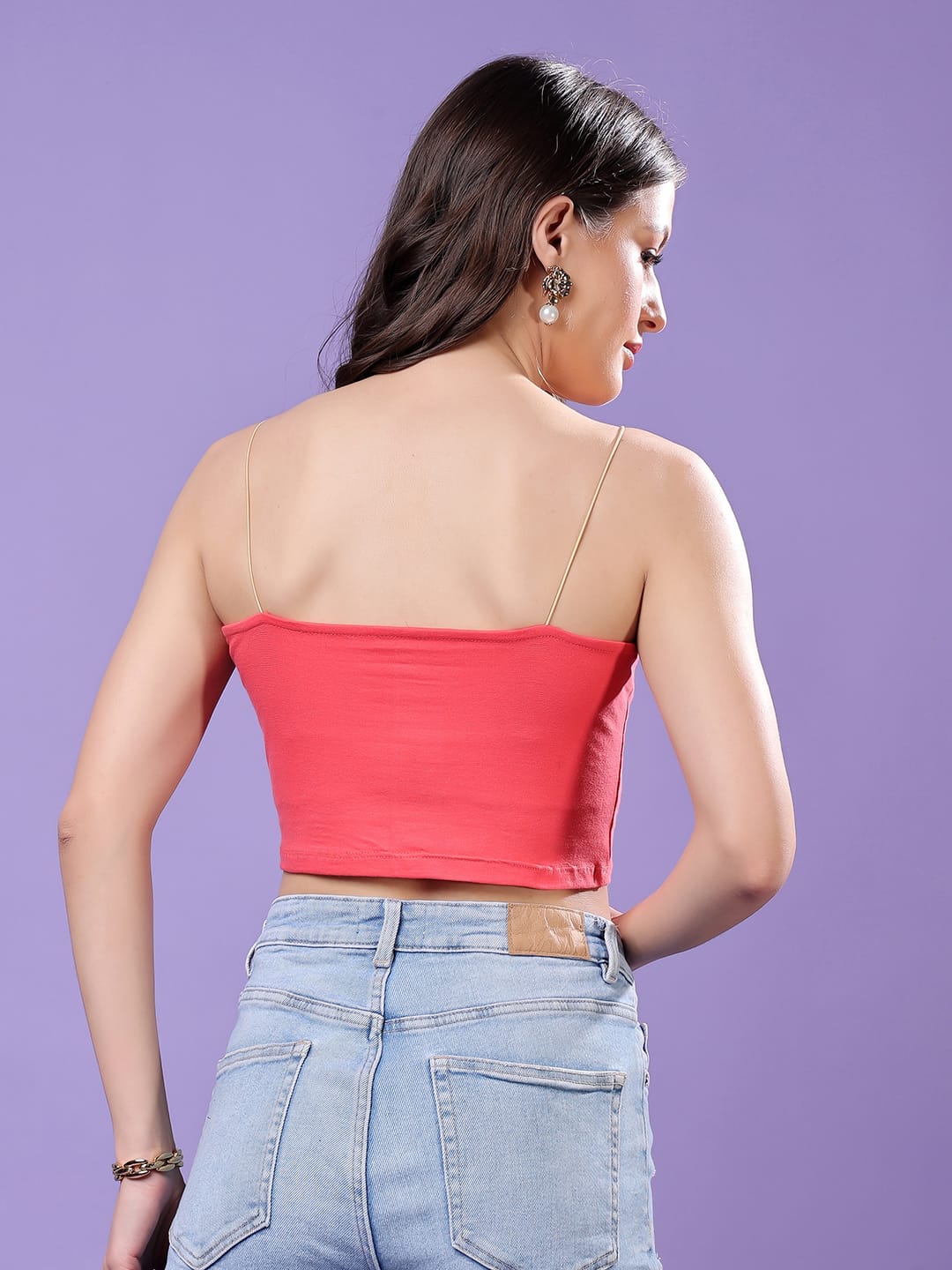 Cation Women Cotton Tank Crop Top