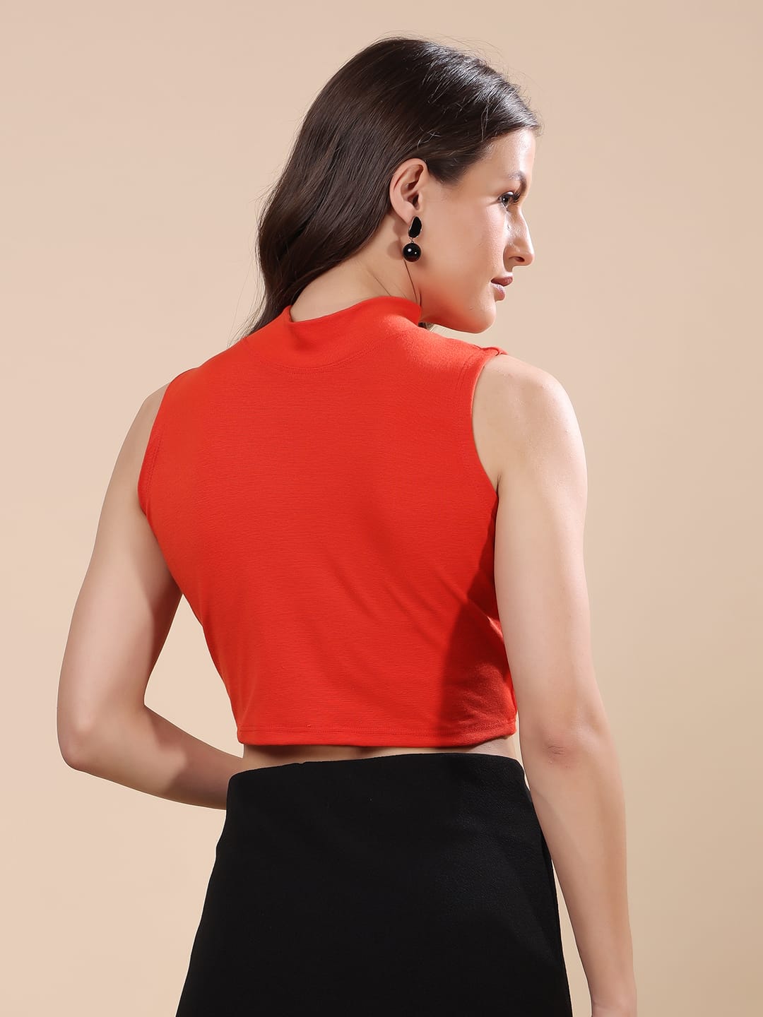 Cation Cotton Blend Tank Crop Top