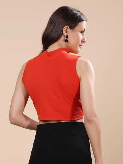 Cation Cotton Tank Crop Top