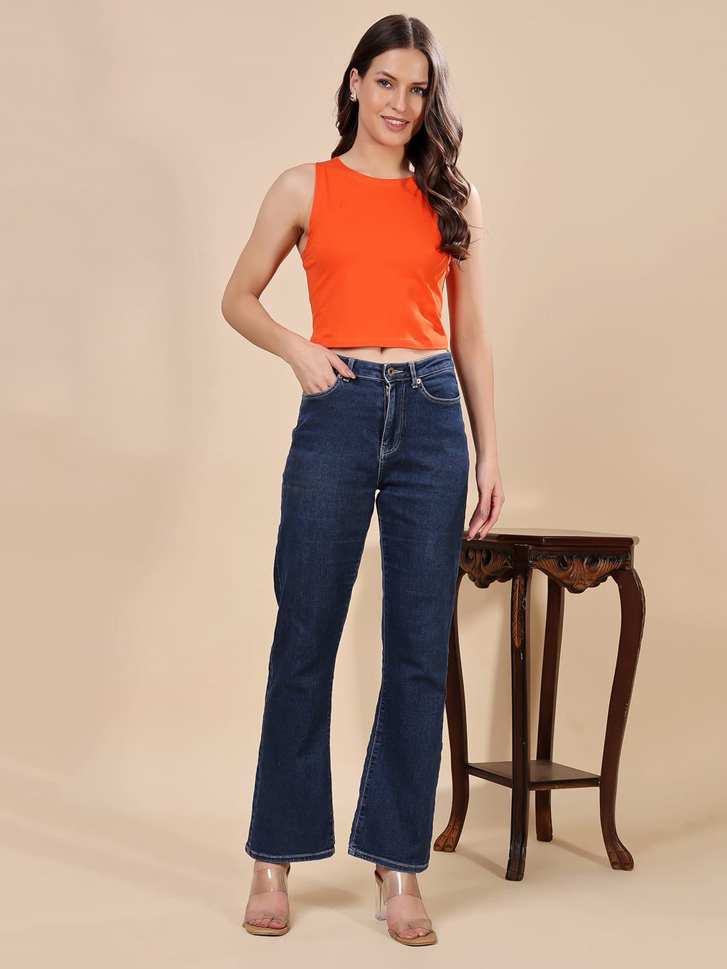 Cation Cotton Tank Crop Top