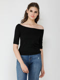 Black Solid Top