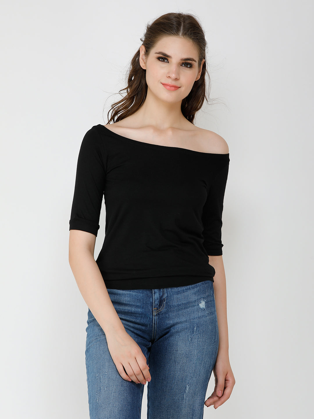 Black Solid Top