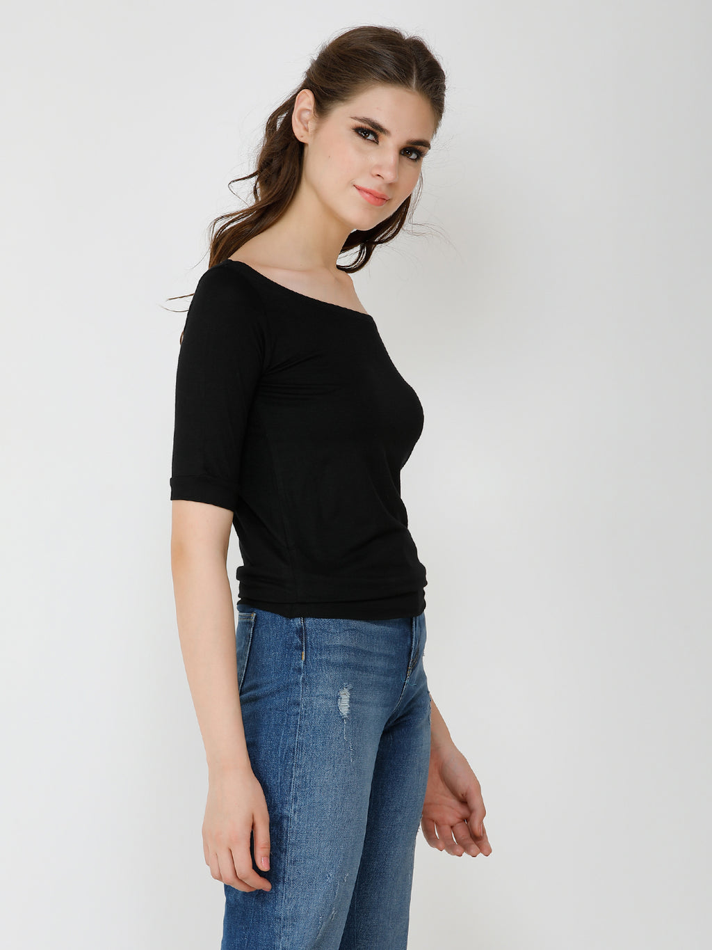 Black Solid Top
