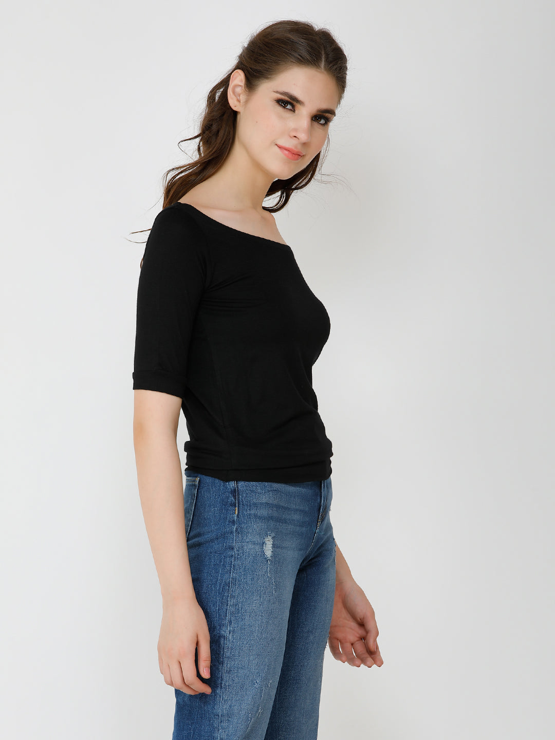 Black Solid Top