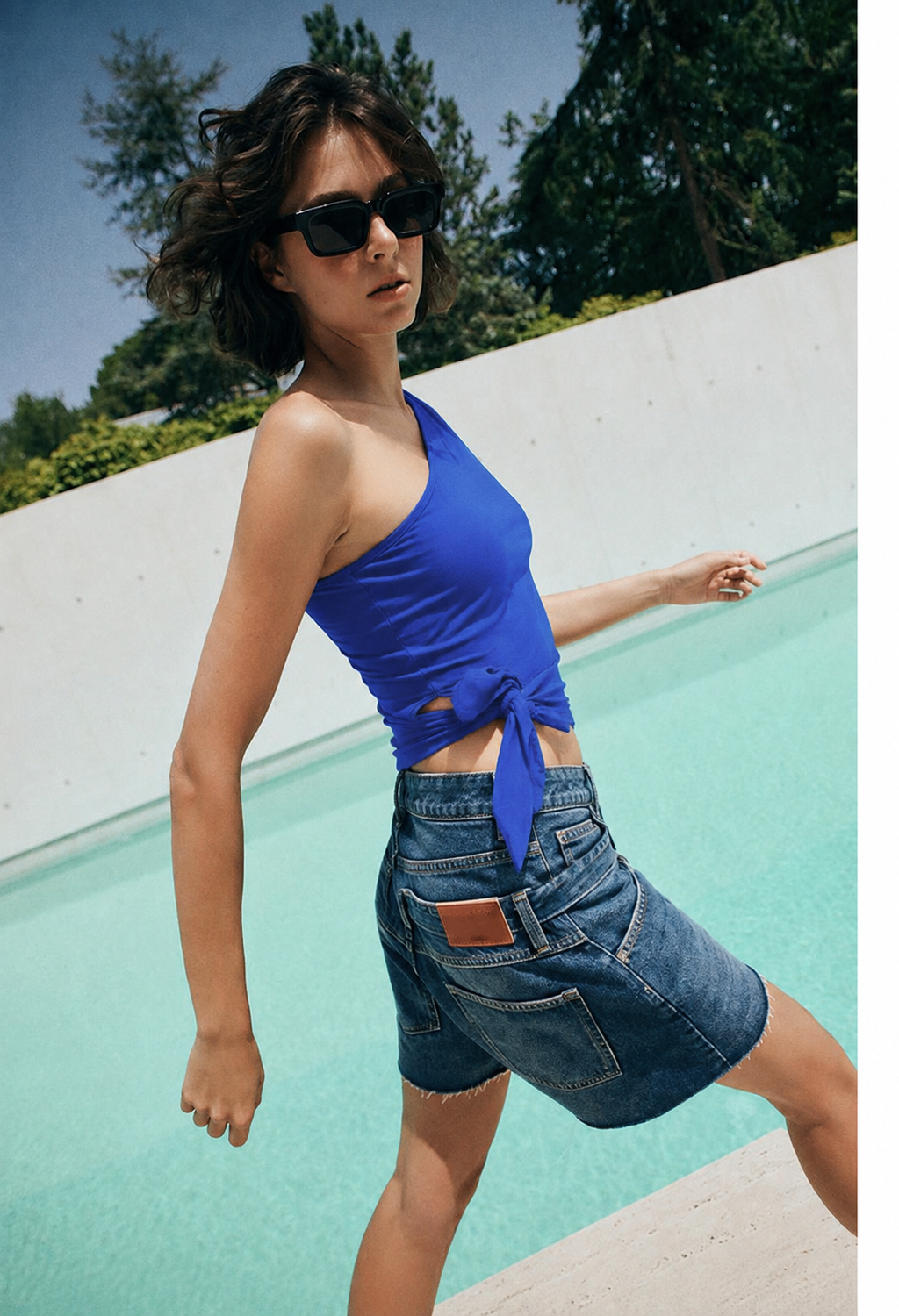 Cation Blue Solid Top