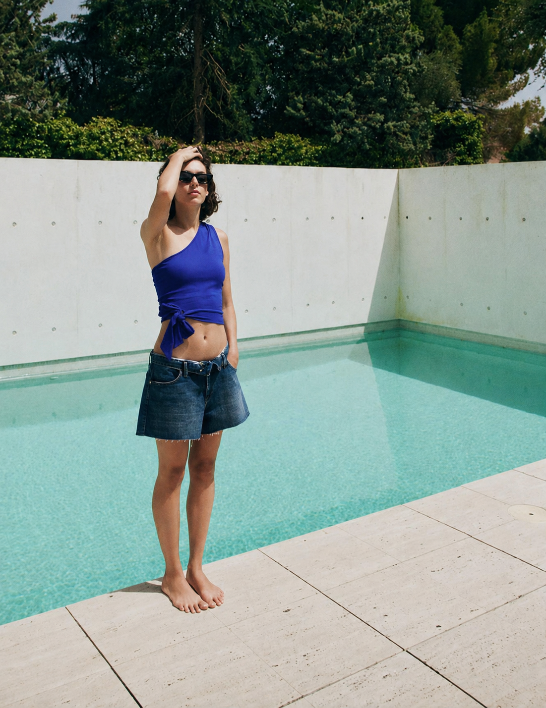 Cation Blue Solid Top