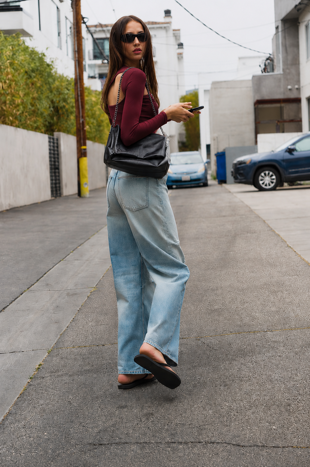 Cation Maroon Solid Top
