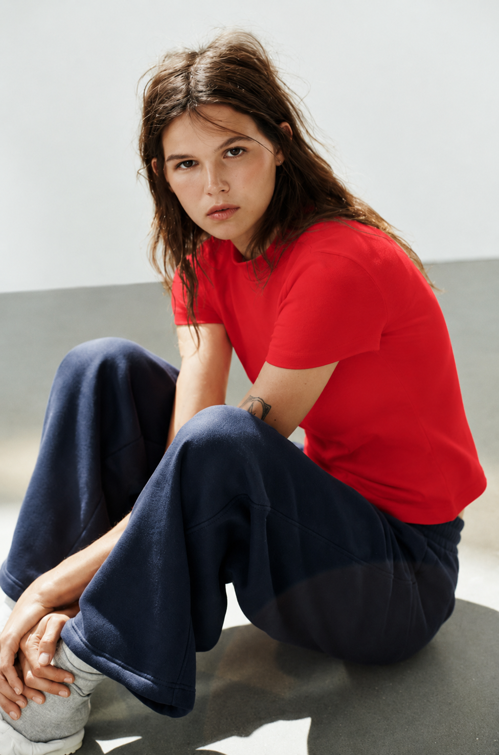 Cation Red Cotton Top