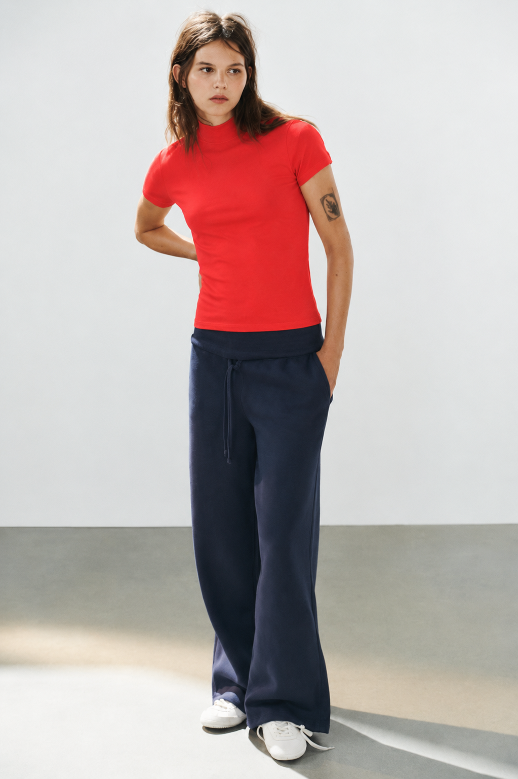 Cation Red Cotton Top