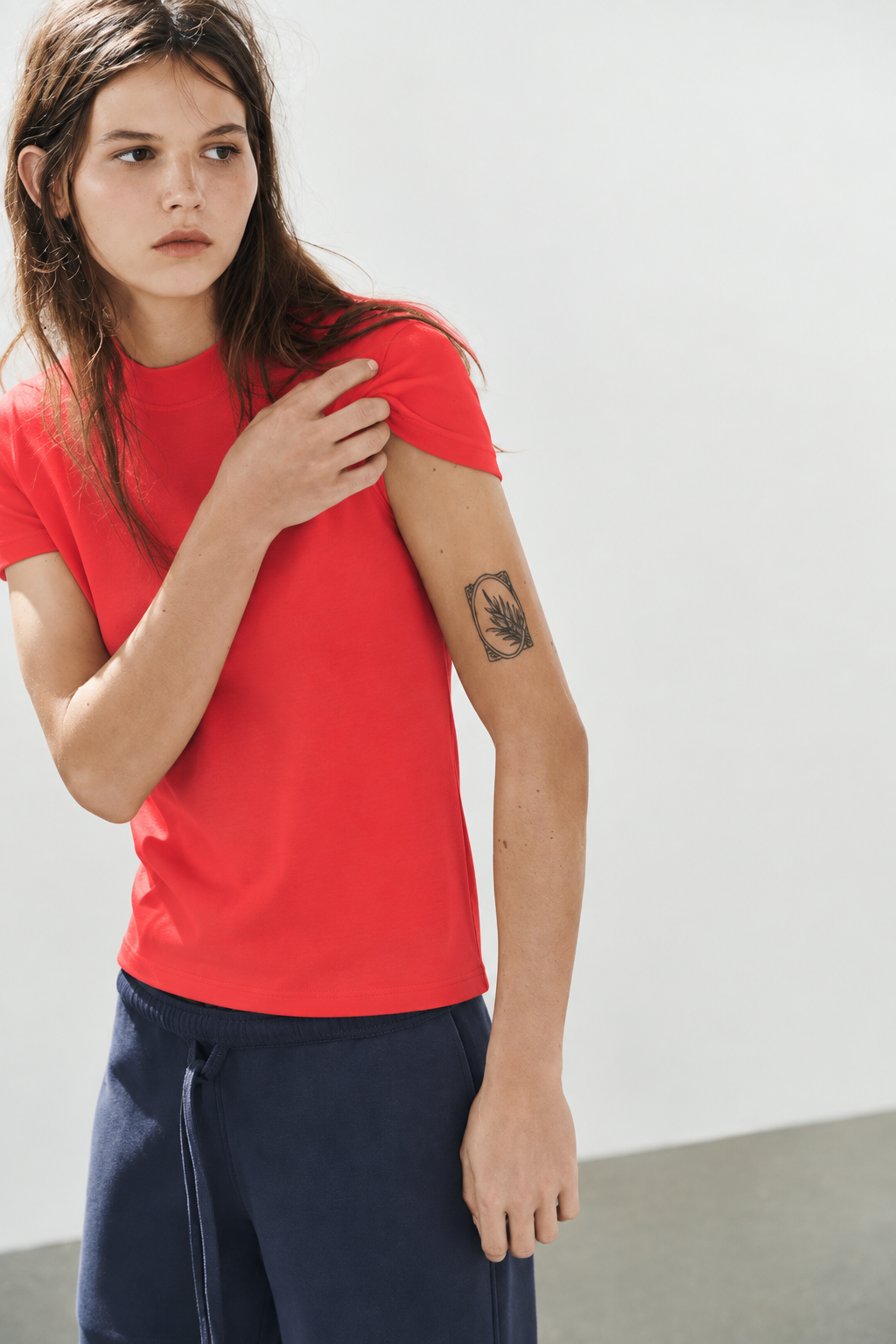 Cation Red Cotton Top