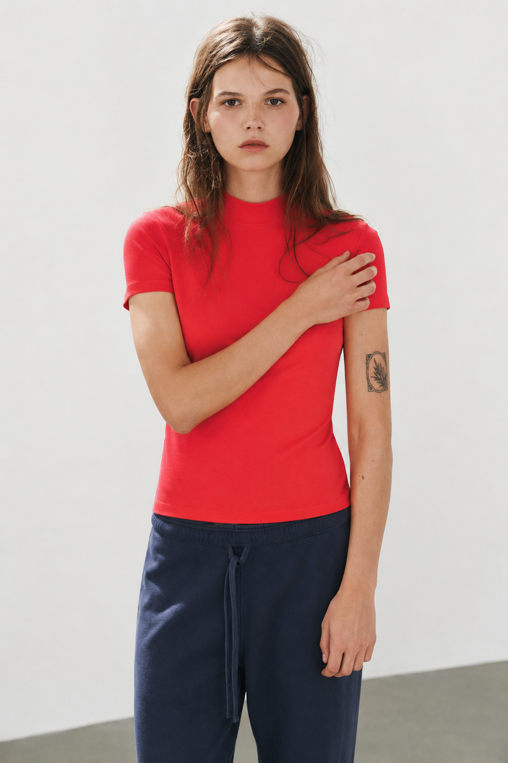 Cation Red Cotton Top