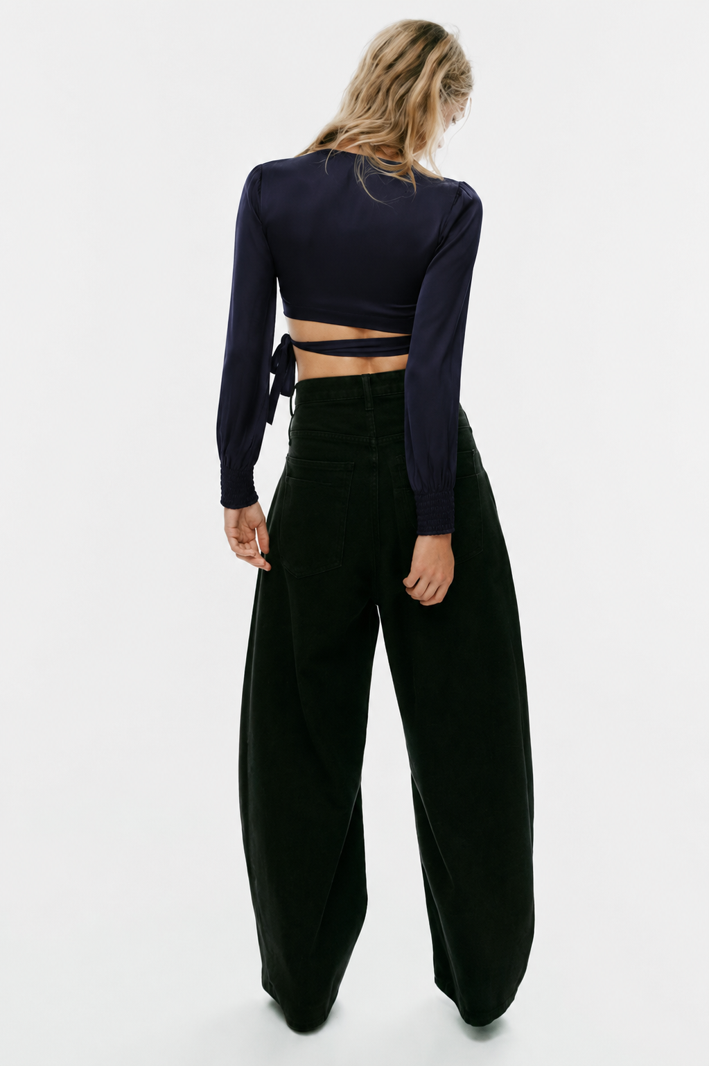 Designer Solid Navy Top