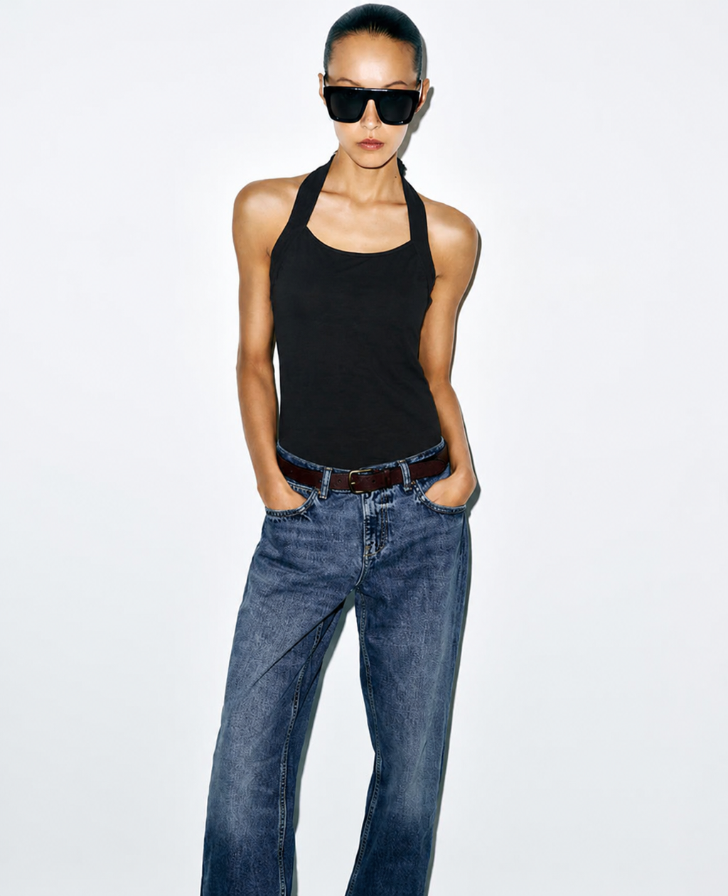 Black Halterneck Top