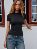 Cation Black Cotton Top
