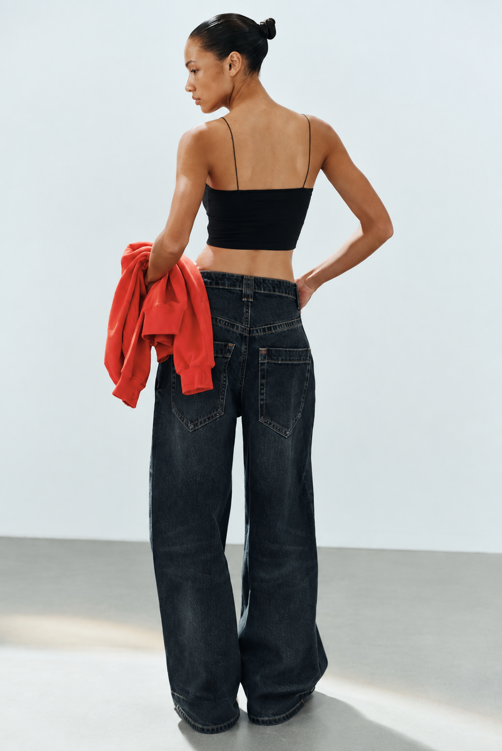 Cation Black Crop-Top