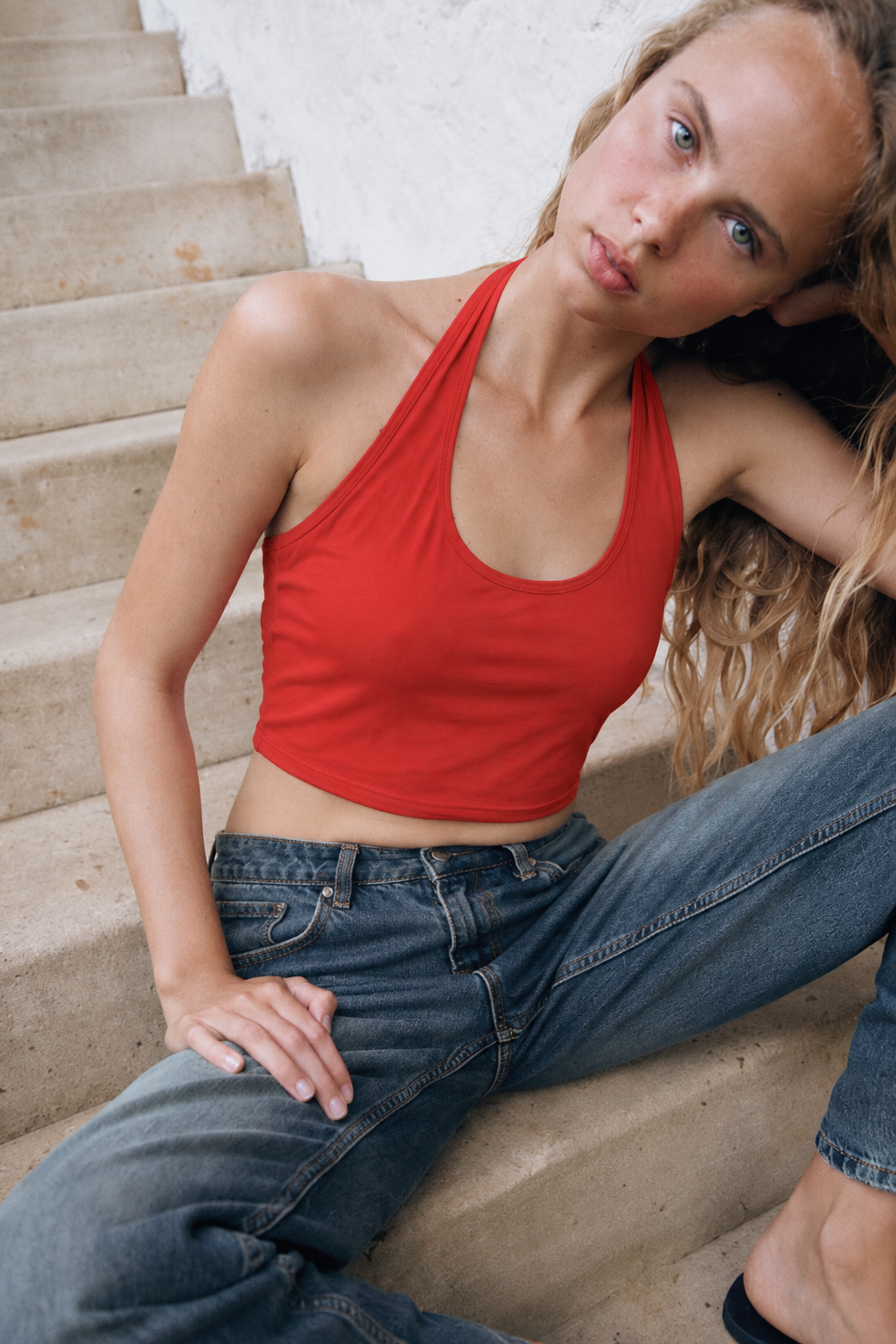 Cation Red Solid Top